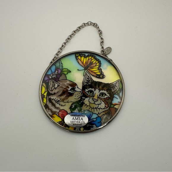 Colorful Cat and Butterfly Suncatcher - Picture 2 of 4
